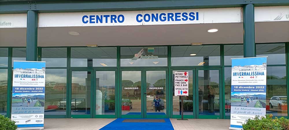 Ritiro pettorali presso il Centro Congressi Umbriafiere. Invernalissima Bastia Umbra